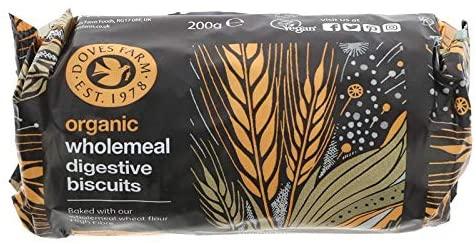 Doves Farm Organic Digestive Biscuits 200g (Pack of 12)
