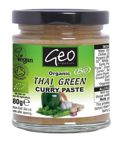 Geo Organics Thai Green Paste (No Added Sugar) Vegan 180g