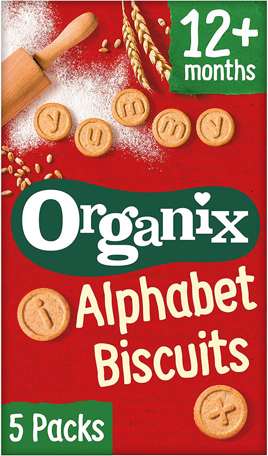 Organix Organic Alphabet Biscuits 5x25g