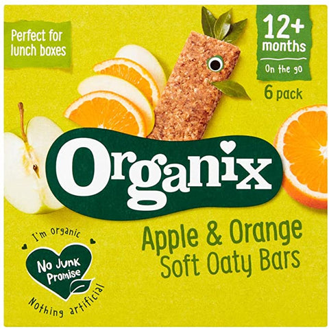 Organix Organic Apple & Orange Cereal Bar 6x30g