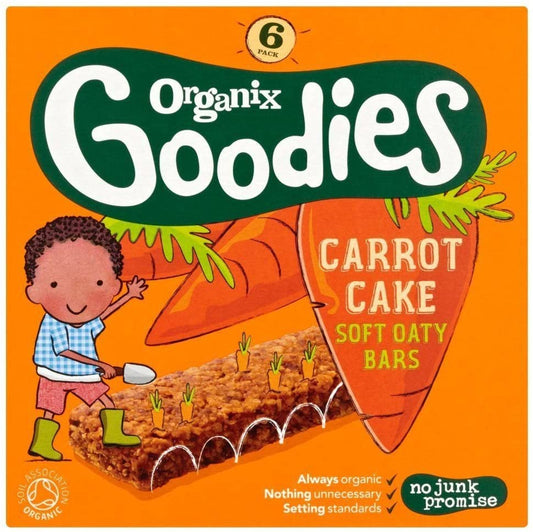 Organix Organic Carrot Cake Cereal Bar 6x30g