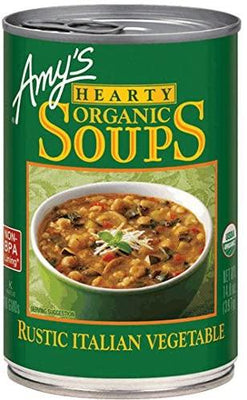 Amys Soups Hearty Rustic Italian Vegetable Soup 397g (Pack of 6)