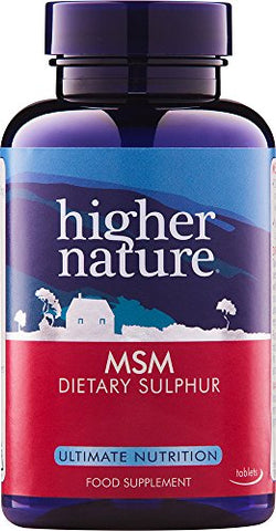 Higher Nature 1000mg MSM Sulphur - Pack of 90 Tablets