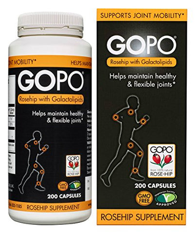 Gopo Rose Hip Joint Health Vitamin C Capsules - Pack of 200 [Personal Care]
