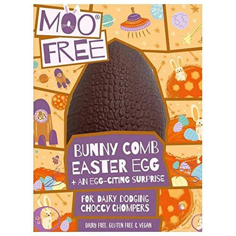 Moo Free Bunnycomb Egg & Choccy Chum Bar 95g