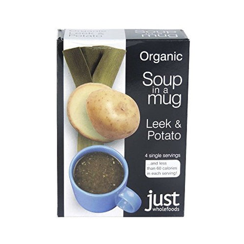 Just Wholefoods Organic Instant Leek and Potato Soup Mix 4x17g