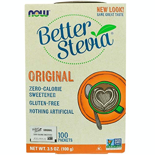 NOW Foods Better Stevia Packets, Original 100 packets