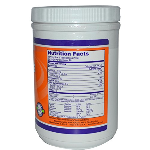 NOW Foods Brewer's Yeast, Powder 454g