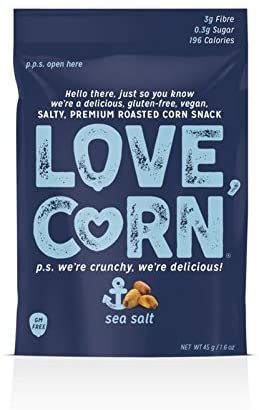Love Corn Sea Salt Roasted Corn 45g (Pack of 10)