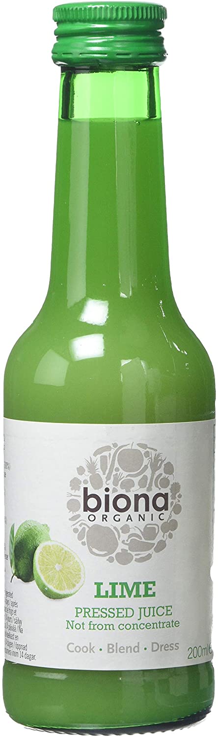 Biona Organic Lime Juice 200ml (Pack of 6)