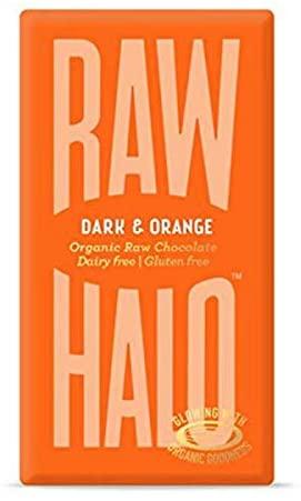 Raw Halo Dark + Sweet Orange Organic Raw Chocolate 35g (Pack of 10)