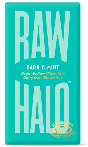 Raw Halo Dark + Mint Organic Raw Chocolate 35g (Pack of 10)