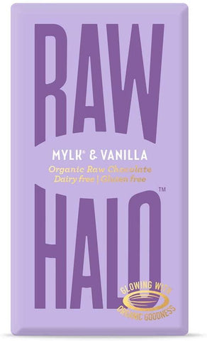 Raw Halo Mylk & Vanilla Organic Ras Chocolate 35g (Pack of 10)
