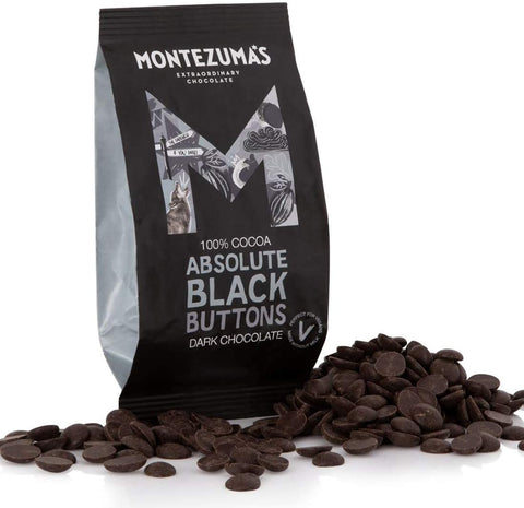 Montezuma'S Chocolate Absolute 100%  Black Buttons 180g