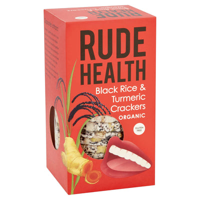 Rude Health Black Rice & Turmeric Cracker 100g (Pack of 5)