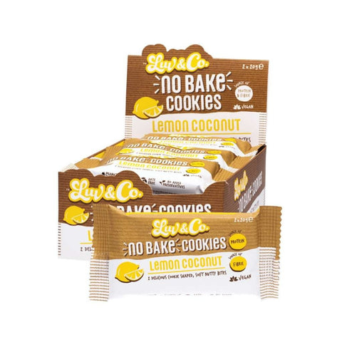 Luv & Co. No Bake Cookies - Lemon Coconut 40g (Pack of 12)