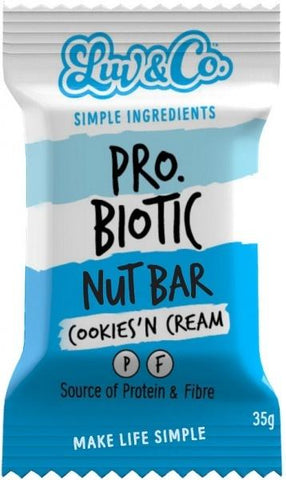 Luv & Co. Probiotic Nut Bar - Cookies N Cream 35g