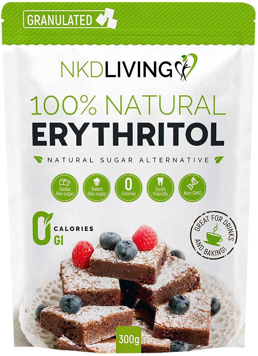 NKD Living Erythritol Granulated 300g