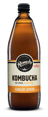 Remedy Kombucha Ginger Lemon 750ml