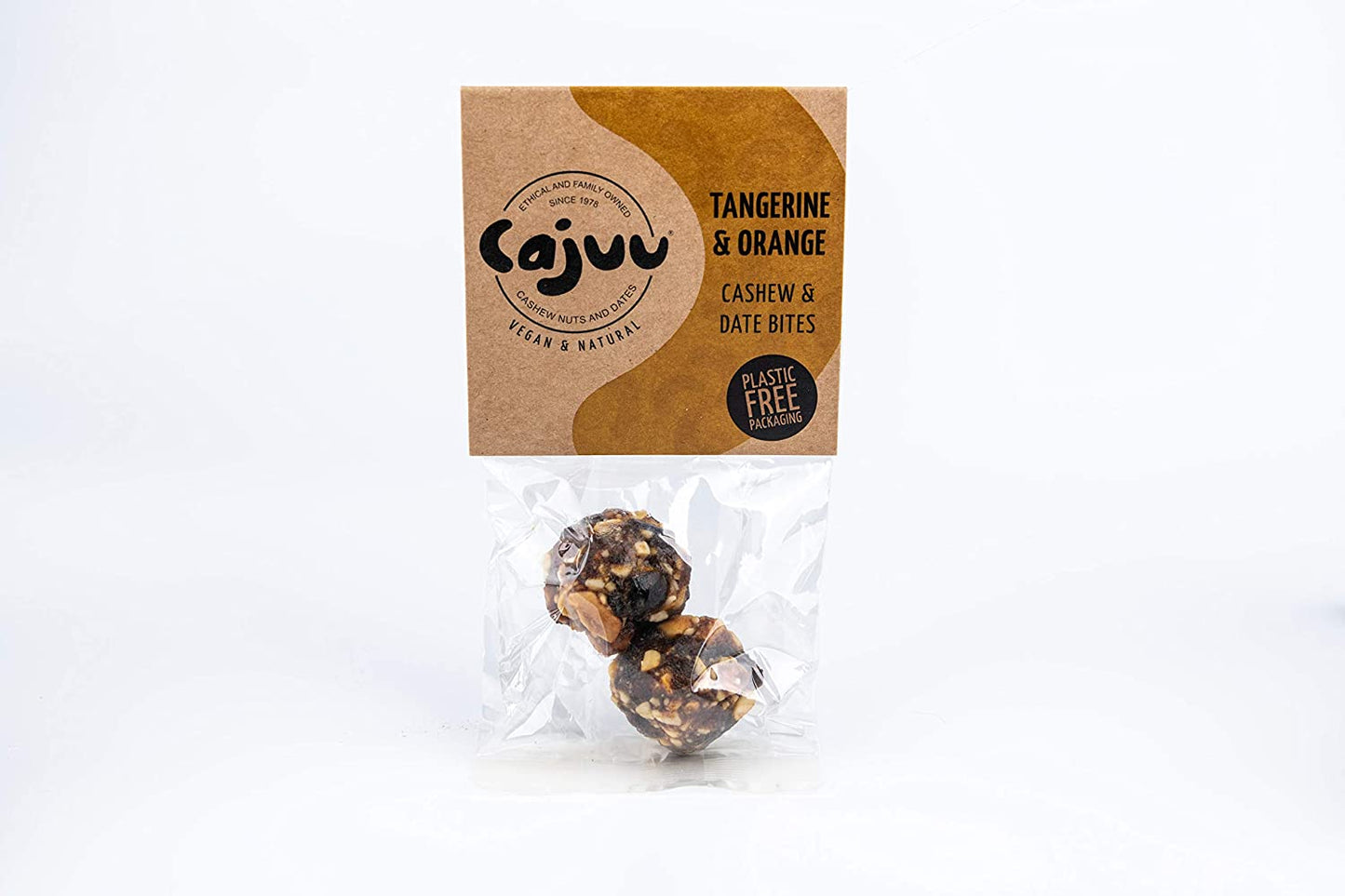 Cajuu Tangerine & Orange Cashew & Date Bites 30g (Pack of 6)