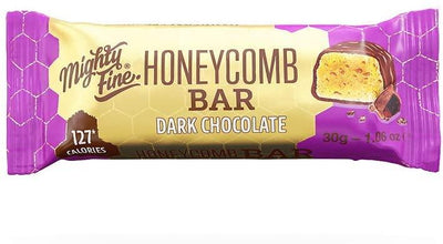 Mighty Fine Dark Chocolate Honeycomb Bar 30g (Pack of 15)