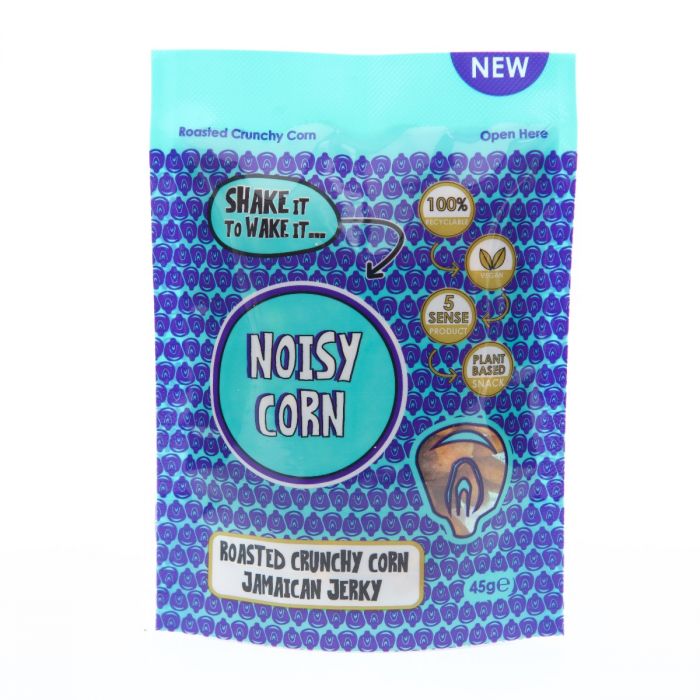 Noisy Snacks Noisy Corn Jamaican Jerky 45g (Pack of 9)