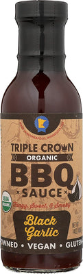 Triple Crown Organic BBQ Sauce Black Garlic 275g
