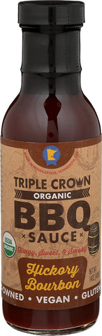 Triple Crown Organic BBQ Sauce Hickory Bourbon 275g