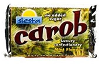 Siesta Peppermint Carob Bar 50g (Pack of 24)