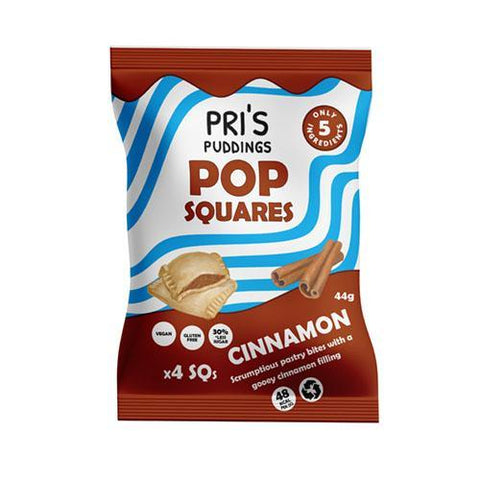Pri'S Pudding Pop Squares Cinnamon 44g (Pack of 12)
