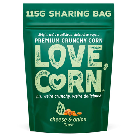 Love Corn Cheese & Onion Crunchy Corn 115g (Pack of 6)