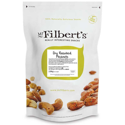Filberts Dry Roasted Peanuts 2.8kg (Pack of 6)
