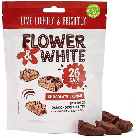 Flower & White Chocolate Crunch Meringue Bites 75g (Pack of 6)