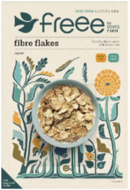 Doves Farm Gluten Free Organic Fruit & Fibre Flakes 375g
