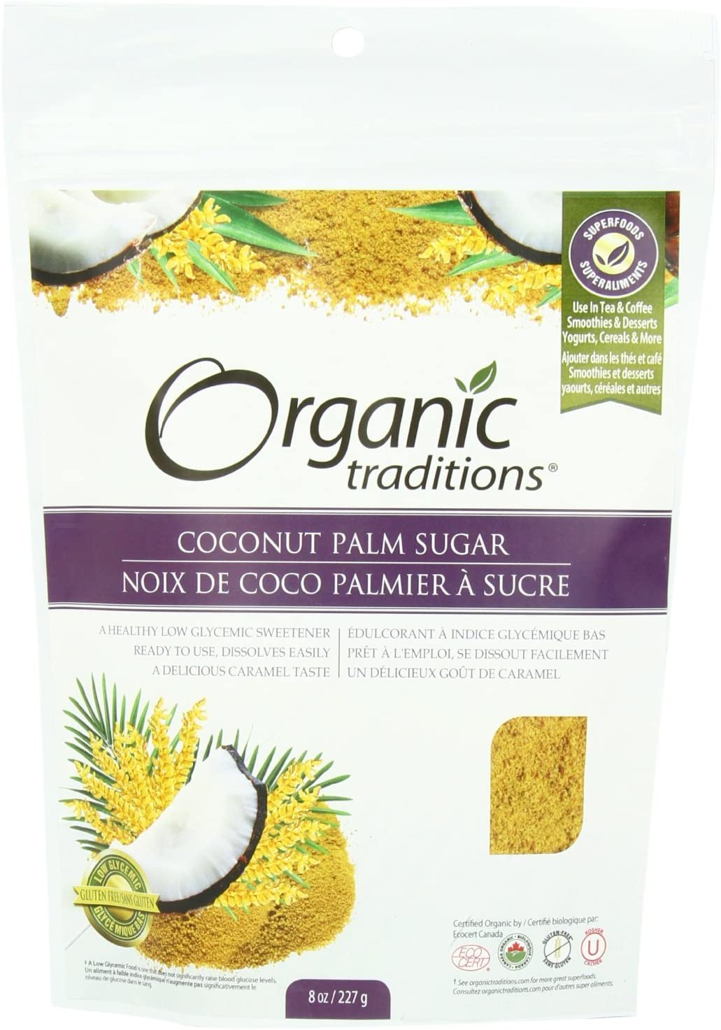 Organic Traditions Organic Coconut Palm Sugar 200g (Pack of 6)