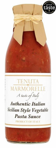 Tenuta Marmorelle Pasta Sauce Sicillian Style Vegetable 500g (Pack of 6)