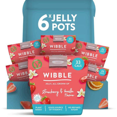 Wibble Raspberry & Coconut Jelly 150g (Pack of 6)