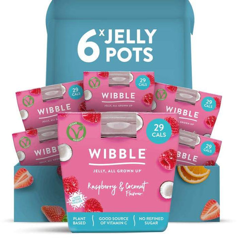 Wibble Strawberry & Vanilla Jelly 150g (Pack of 6)