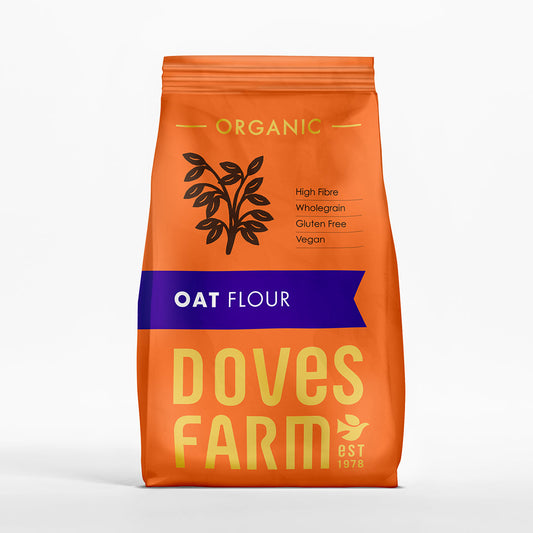 Doves Farm Organic Oat Flour 450g (Pack of 4)