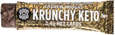 Good Good Stevia Cashew Nougat Crunchy Keto Bar 35g (Pack of 15)