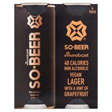 Sobeer Grapefruit Non Alcoholic Beer (4x330ml) (Pack of 6)