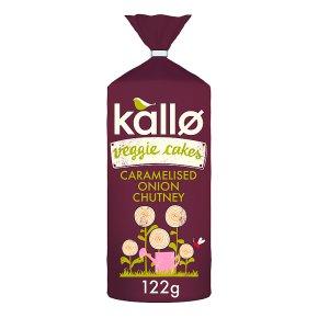 Kallo Foods Caramelised Onion Veggie Cakes 122g (Pack of 6)