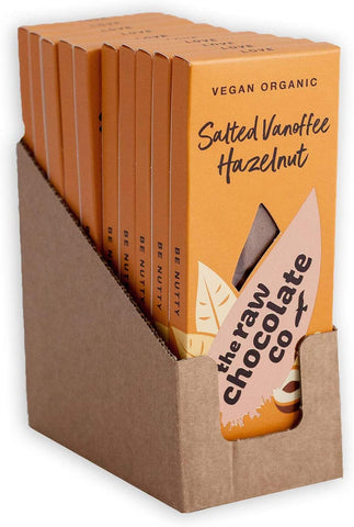The Raw Chocolate Company Ltd Organic Salted Chocolate Hazelnuts 110g (Pack of 10)