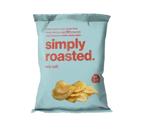 Simply Roasted Sea Salt Crisps 21.5g (Pack of 24)