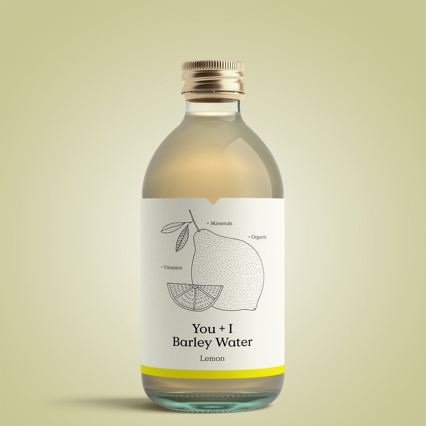 You + I Organic Barley Water Lemon 330ml (Pack of 12)