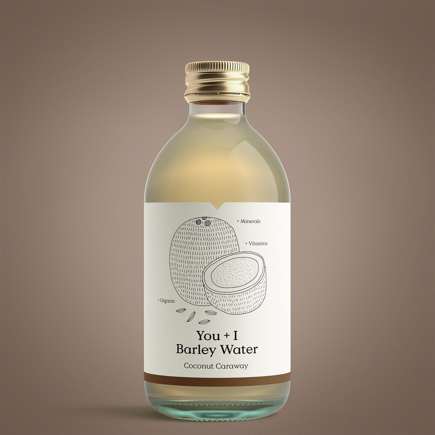 You + I Organic Barley Water Coconut Caraway 330ml (Pack of 12)