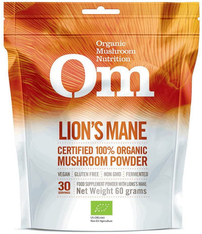 Om Mushrooms Organic Mushroom Lion's Mane 60g