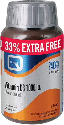 Quest Vitamin D3 1000iu 240 Tablets