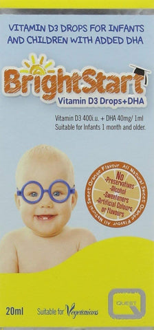 Quest Brightstart Vitamin D3 & DHA 30ml
