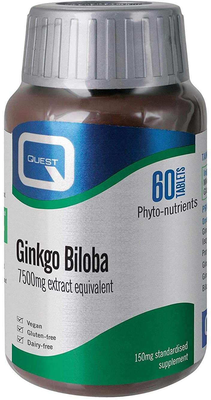 Quest Ginkgo Biloba 150mg 30 Tablets
